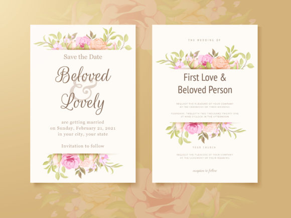 Download Wedding Invitation Card Flower Design - Design Collection