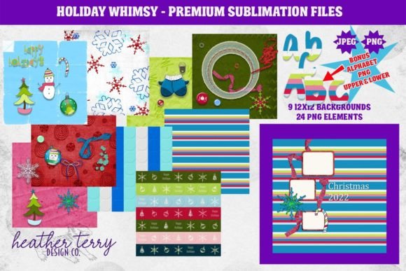 Download Holiday Whimsy Digital Scrapbook Kit - Digital scrapbook Collection