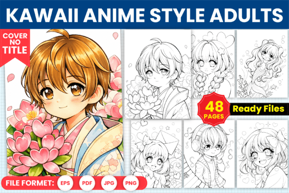 Download Kawaii Anime Style Adults Coloring Pages - Anime style Collection